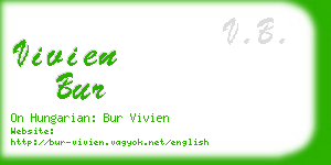 vivien bur business card